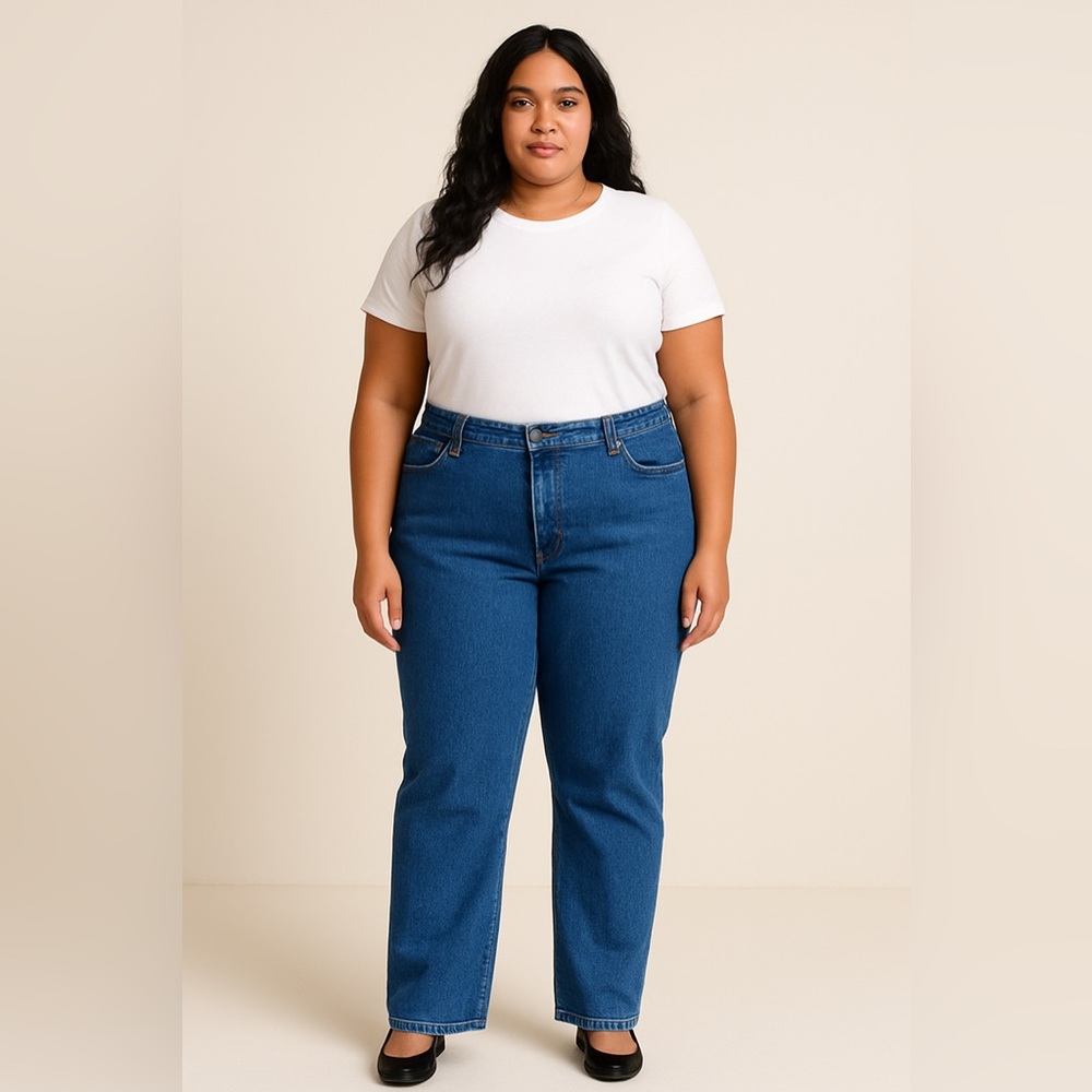 Relaxed Fit Blue Denim Jeans